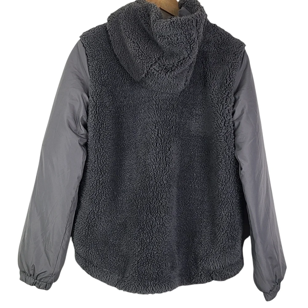 NWT Zella Faux‎ Shearling Bomber Jacket Medium